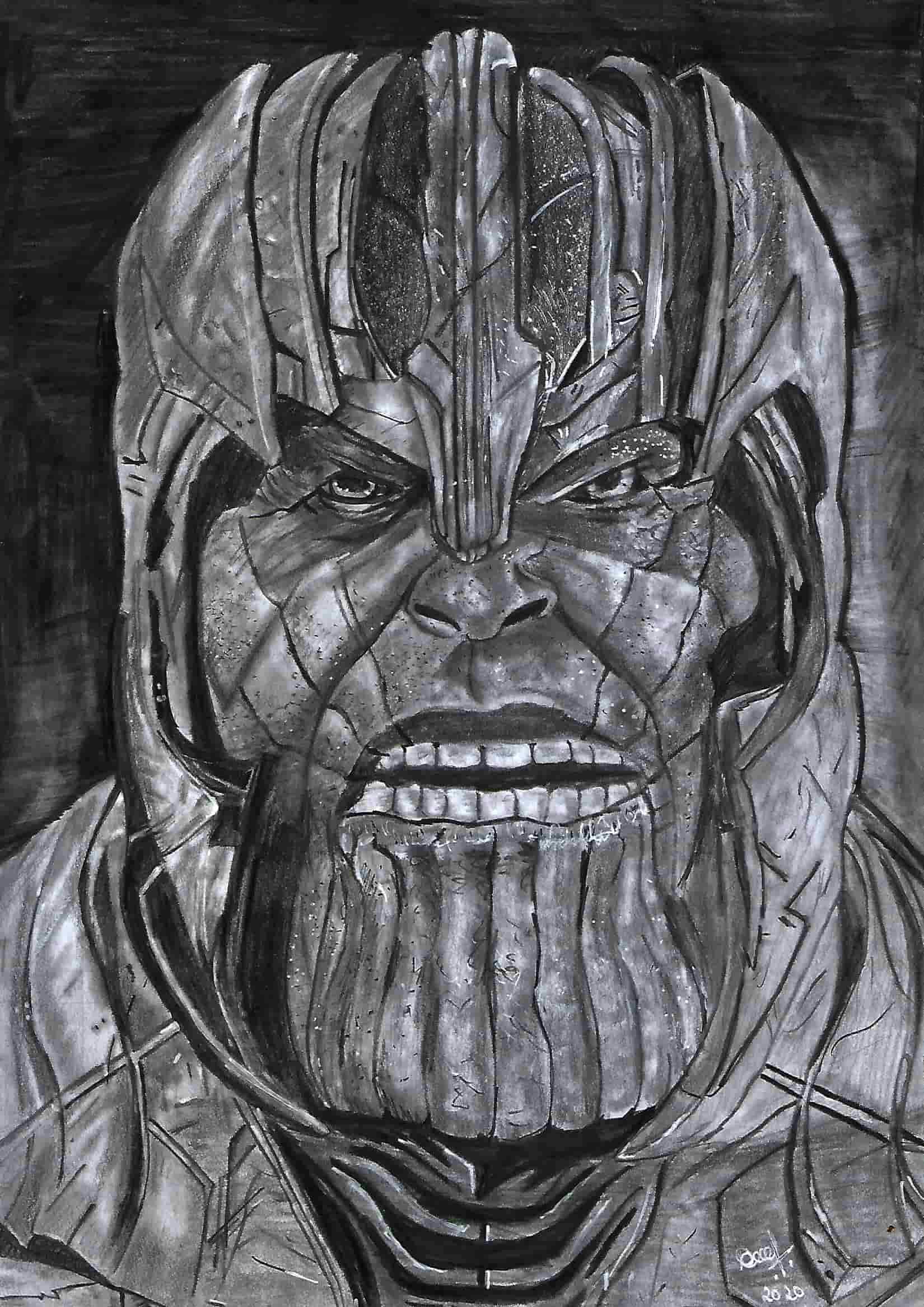 Graphite Sketch of Thanos